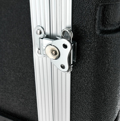 17&quot; Derinlik ABS Dj Rolling 12u Rack Case 19&quot; Siyah 2 Taşıma Kolu