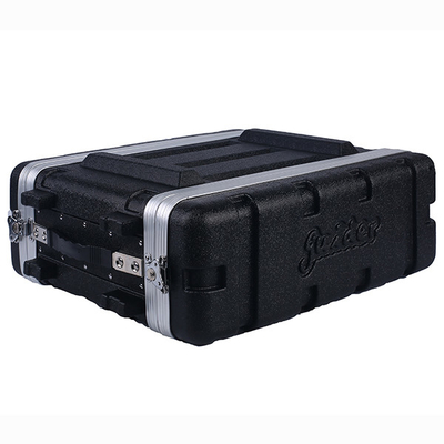 Siyah 3u Rack Flight Case ABS 12&quot; Derinlik 19&quot; Genişlik Ses Ampliferi İçin