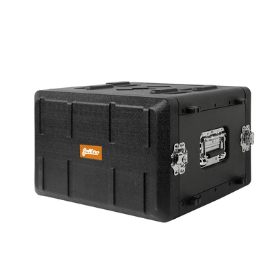 Siyah 6U Flight Rack Mount Road Case PE 15&quot; Ses Ampliferi İçin Derinlik