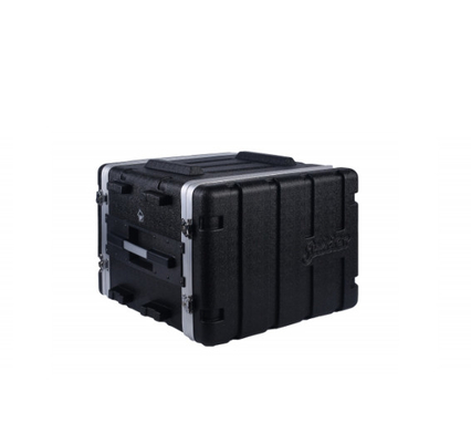 Dayanıklı ABS 8U 19 İnç Raf Kılıfı / Pa Dj Flight Case 4X Ağır Hizmet Tipi Büküm Mandalları