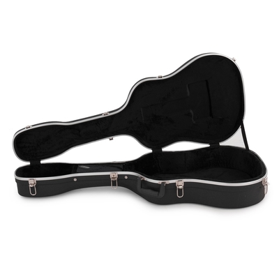 Yastıklı Omuz Askıları ile Siyah Tam Boy Akustik Gitar Hard Case ABS