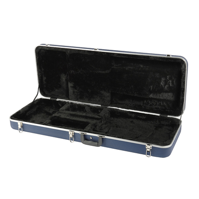 ABS Dikdörtgen Elektro Gitar Hard Case Shell Mavi Su Geçirmez