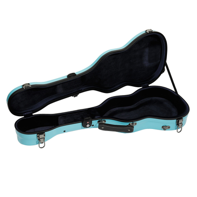 Su Geçirmez Fiberglas Bariton Ukulele Sert Kabuk Kılıf 3 Metal Mandal Bir Kilitlenebilir