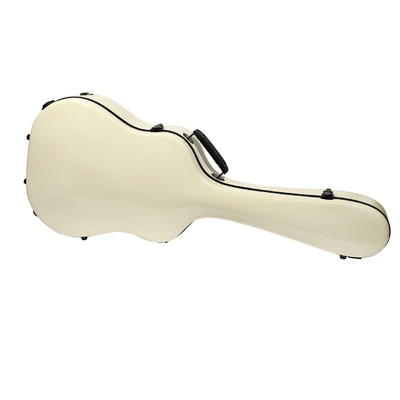 Fildişi Fiber Cam Gitar Hard Case / Hard Shell Gitar Kılıfı Akustik