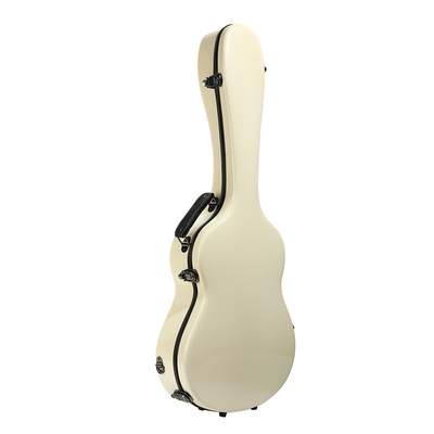 Fildişi Fiber Cam Gitar Hard Case / Hard Shell Gitar Kılıfı Akustik