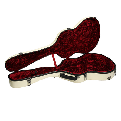 Fildişi Fiber Cam Gitar Hard Case / Hard Shell Gitar Kılıfı Akustik