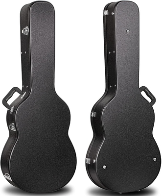 Ahşap Korkusuz Akustik Gitar Sert Kılıf Plywood, Yastıklı Taşıma Saplı