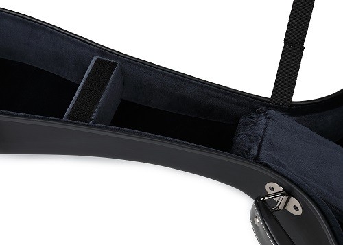 Sırt Çantası Askılı PVC Mat Siyah Deri Fiberglas Gitar Sert Kılıf