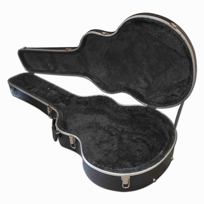 Saplı Siyah Renkli ABS Jumbo Akustik Deluxe Uçuş Gitar Kılıfı