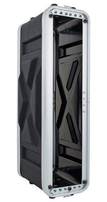 Kompakt 2U Shallow Rack Case Taşınabilir ve Koruyucu Siyah Renk