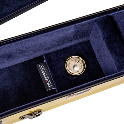 Standart Uçuş Onaylı Hardshell Banjo Kasaları Düzenlenebilir Kemer ve 2 İç Cep